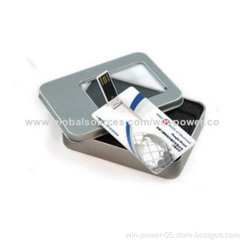 Card-shaped USB Flash Drive, Full Color Photos Printing on Both Sides
